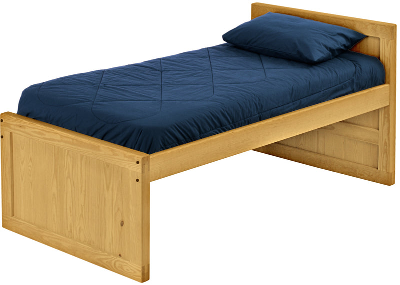 Captain's Bed, Twin, 39" Headboard and 26" Footboard, By Crate Designs. 4011