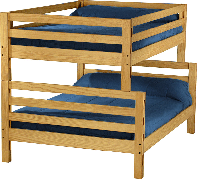 Ladder End Bunk Bed, Full XL Over Queen, By Crate Designs. 4078