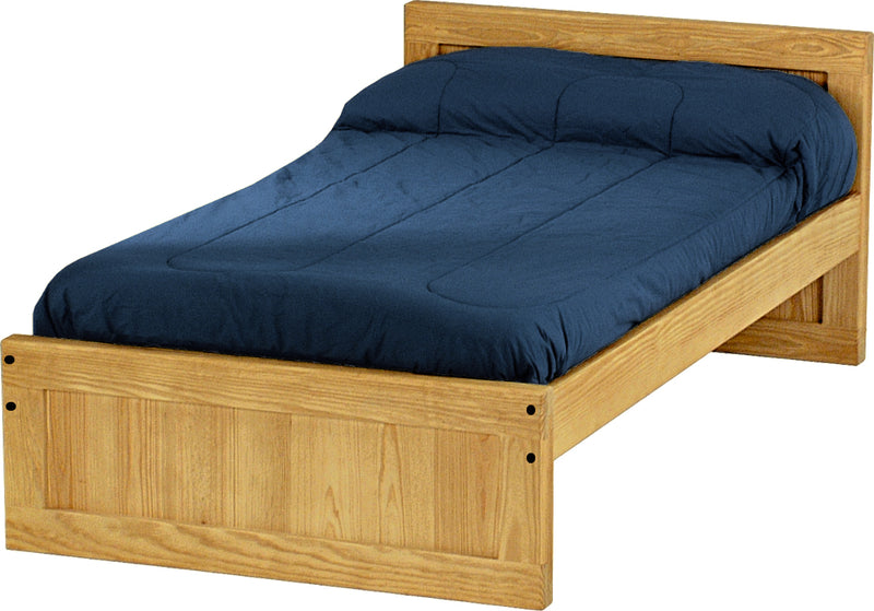 Panel Bed, Twin, 29" Headboard and 16" Footboard, By Crate Designs. 4396