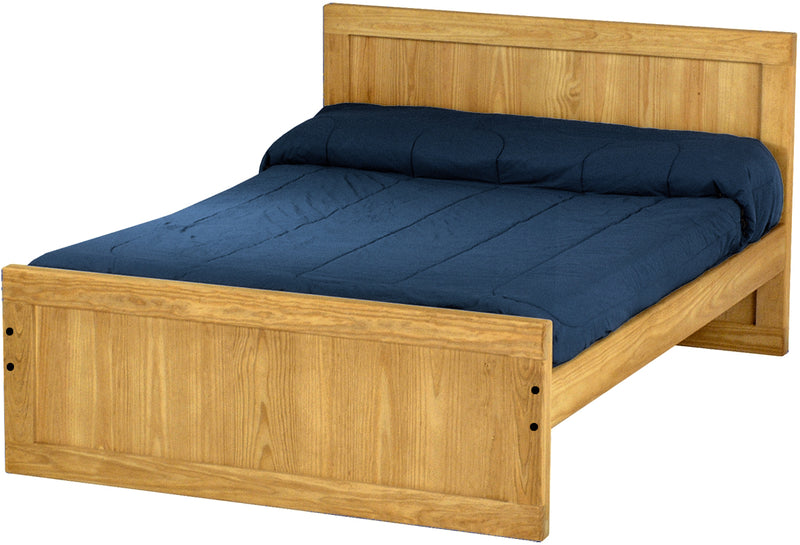 Panel Bed, Full, 37" Headboard and 22" Footboard, By Crate Designs. 4472