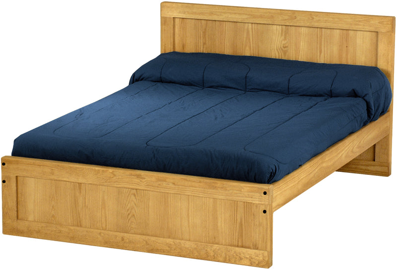 Panel Bed, Full, 37" Headboard and 16" Footboard, By Crate Designs. 4476