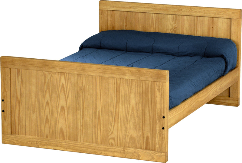 Panel Bed, Full, 37" Headboard and 29" Footboard, By Crate Designs. 4479