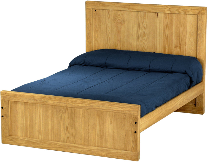 Panel Bed, Full, 48" Headboard and 22" Footboard, By Crate Designs. 4482