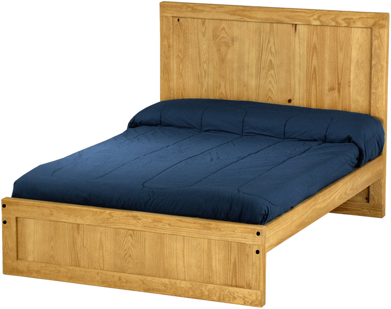 Panel Bed, Full, 48" Headboard and 16" Footboard, By Crate Designs. 4486