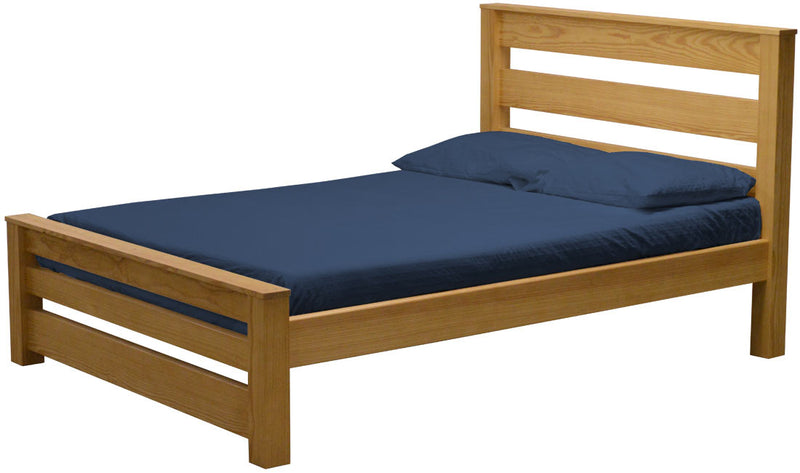 TimberFrame Bed, Full, 43" Headboard and 18" Footboard, By Crate Designs. 44928