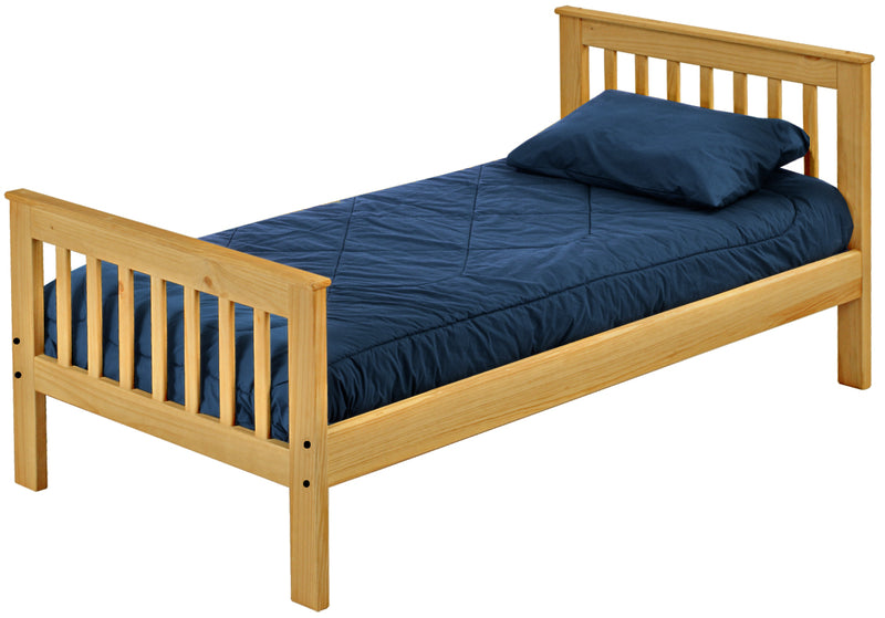 Mission Bed, Twin, 36" Headboard and 29" Footboard, By Crate Designs. 4769