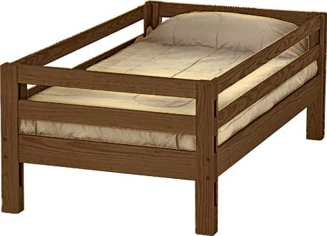 Ladder End Upper Bed, Twin, By Crate Designs. 4105