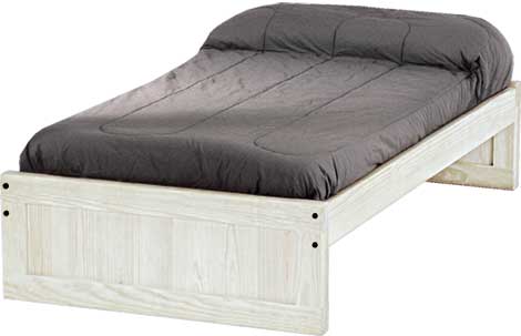 Panel Bed, Twin, 16" Headboard and Footboard, By Crate Designs. 4366