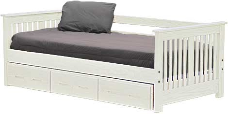 Shaker Bed with Drawers, Twin, By Crate Designs. 43717