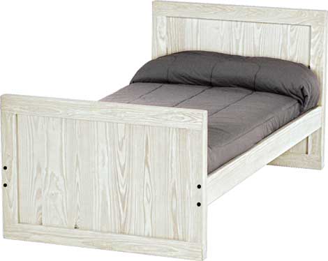 Panel Bed, Twin, 37" Headboard and 29" Footboard, By Crate Designs. 4379