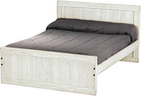 Panel Bed, Full, 37" Headboard and 22" Footboard, By Crate Designs. 4472