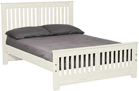 Shaker Bed, Full, 44" headboard and 22" Footboard, By Crate Designs. 44742