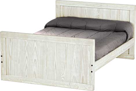 Panel Bed, Full, 37" Headboard and 29" Footboard, By Crate Designs. 4479