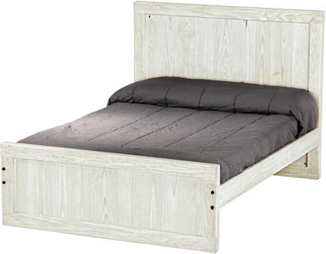 Panel Bed, Full, 48" Headboard and 22" Footboard, By Crate Designs. 4482