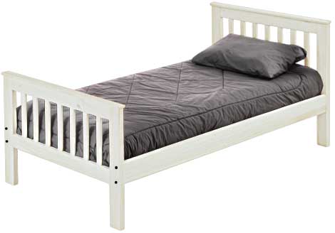 Mission Bed, Twin, 36" Headboard and 29" Footboard, By Crate Designs. 4769