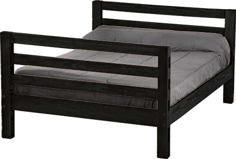 Ladder End Lower Bunk Bed, Full, By Crate Designs. 4207