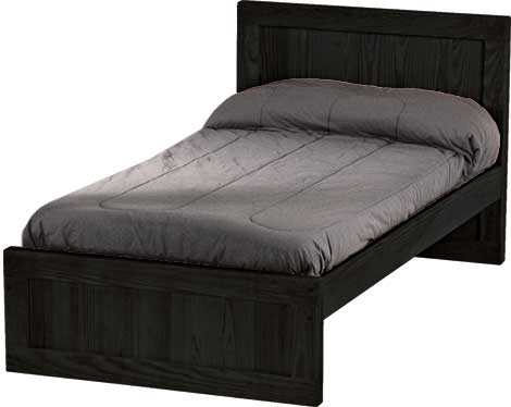 Panel Bed, Twin, 37" Headboard and 16" Footboard, By Crate Designs. 4376