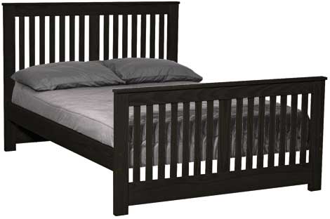 Shaker Bed, Full, 44" Headboard and 29" Footboard, By Crate Designs. 44749