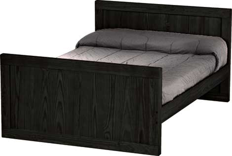 Panel Bed, Full, 37" Headboard and 29" Footboard, By Crate Designs. 4479