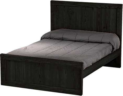 Panel Bed, Full, 48" Headboard and 22" Footboard, By Crate Designs. 4482