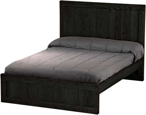 Panel Bed, Full, 48" Headboard and 16" Footboard, By Crate Designs. 4486