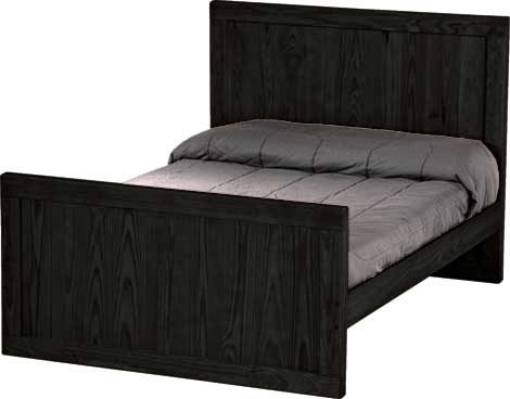 Panel Bed, Full, 48" Headboard and 29" Footboard, By Crate Designs. 4489