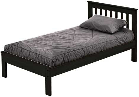 Mission Bed, Twin, 36" Headboard and 17" Footboard, By Crate Designs. 4767