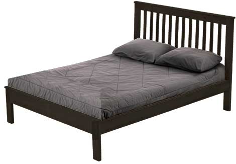 Mission Bed, Queen, 44" Headboard and 17" Footboard, By Crate Designs. 4947