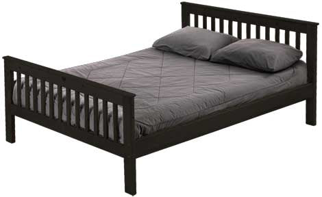 Mission Bed, Queen, 36" Headboard and 29" Footboard, By Crate Designs. 4969