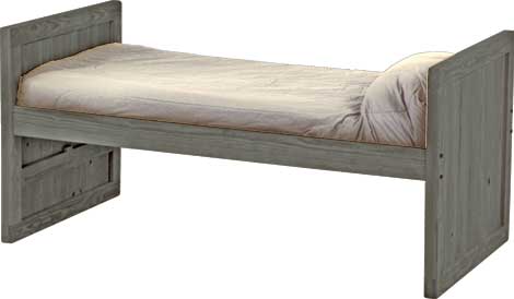 Captain's Day Bed, Twin, 39" Headboard and Footboard By Crate Designs. 4012