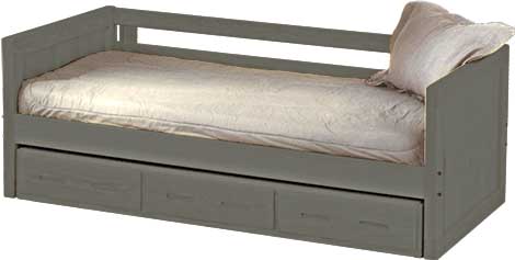 Panel Day Bed with Drawers, Twin, By Crate Designs. 4017.