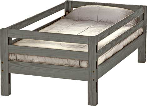 Ladder End Upper Bed, Twin, By Crate Designs. 4105