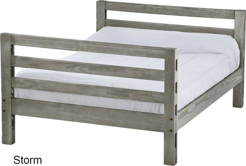 Ladder End Lower Bunk Bed, Full, By Crate Designs. 4207