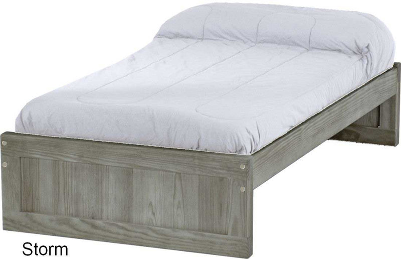 Panel Bed, Twin, 16" Headboard and Footboard, By Crate Designs. 4366