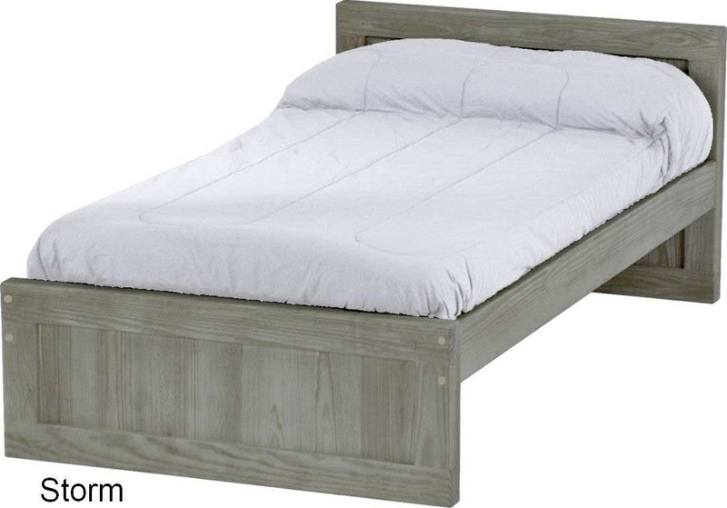 Panel Bed, Twin, 29" Headboard and 16" Footboard, By Crate Designs. 4396