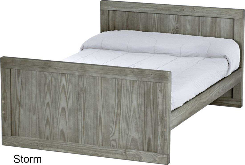 Panel Bed, Full, 37" Headboard and 29" Footboard, By Crate Designs. 4479