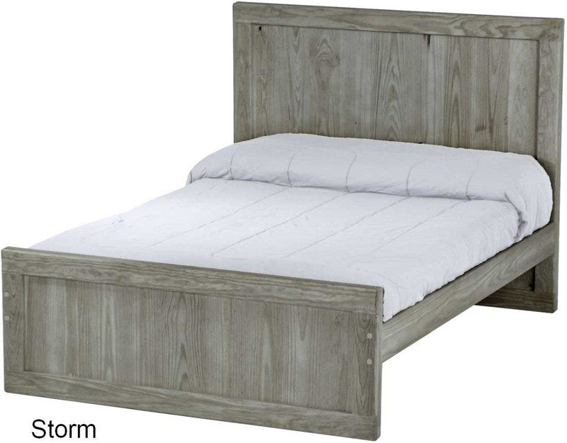 Panel Bed, Full, 48" Headboard and 22" Footboard, By Crate Designs. 4482