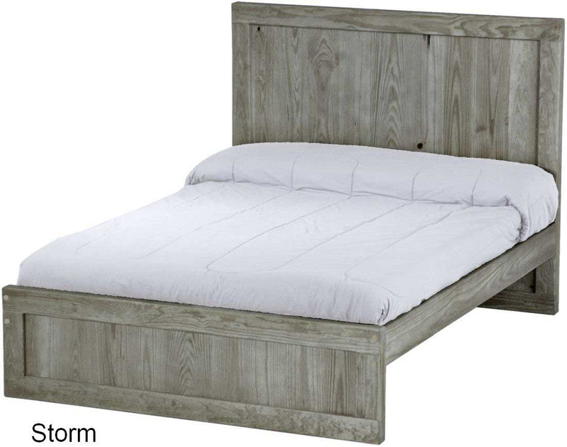 Panel Bed, Full, 48" Headboard and 16" Footboard, By Crate Designs. 4486