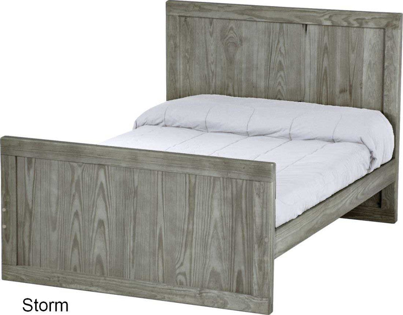 Panel Bed, Full, 48" Headboard and 29" Footboard, By Crate Designs. 4489