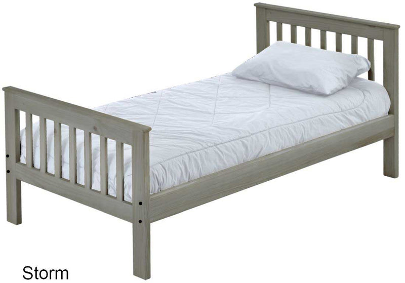 Mission Bed, Twin, 36" Headboard and 29" Footboard, By Crate Designs. 4769